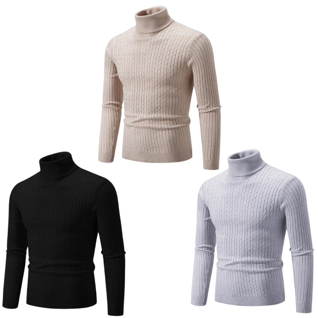 Lot de 3 Pulls Col Roulé – Premium ✨
